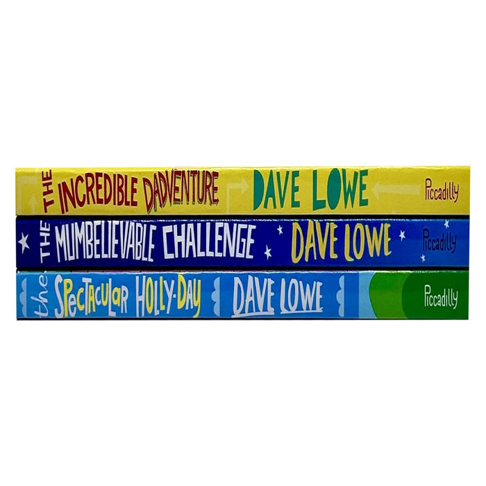 The Incredible Dadventure Series 3 Books Collection Set By Dave Lowe (Incredible Dadventure, Mumbelievable Challenge and Spectacular Holly-Day) - The Book Bundle