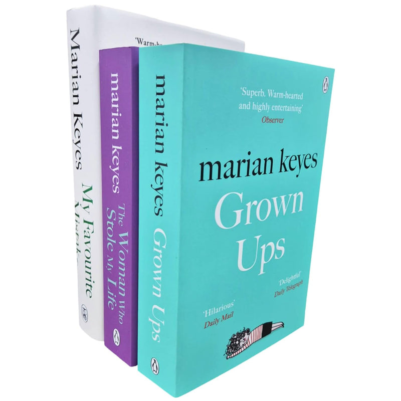 Marian Keyes 3 Books Collection Set (The Woman Who Stole My Life, Grown Ups & My Favourite Mistake ) - The Book Bundle