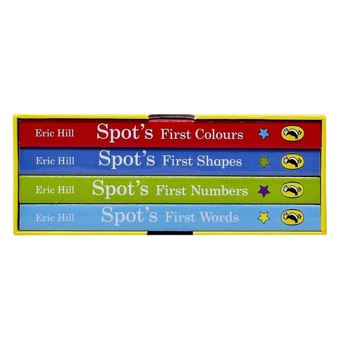 Spot's Little Learning Library 4 Board book Collection Set by Eric Hill (Shapes, Numbers, Colours and Words) - The Book Bundle