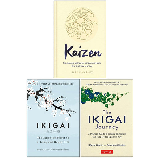 Kaizen, Ikigai & The Ikigai Journey 3 Books Collection Set Hardcover - The Book Bundle