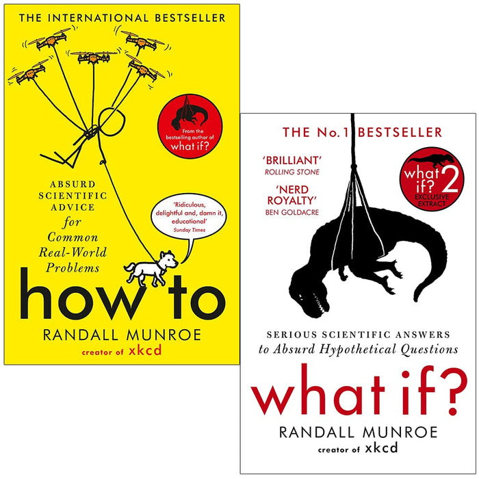 Randall Munroe 2 Books Collection Set (How To & What If?) - The Book Bundle