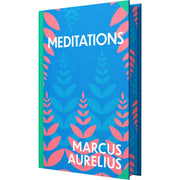 Meditations book by Marcus Aurelius, Wilco International LLP, featuring sprayed edge design and classic hardcover style.