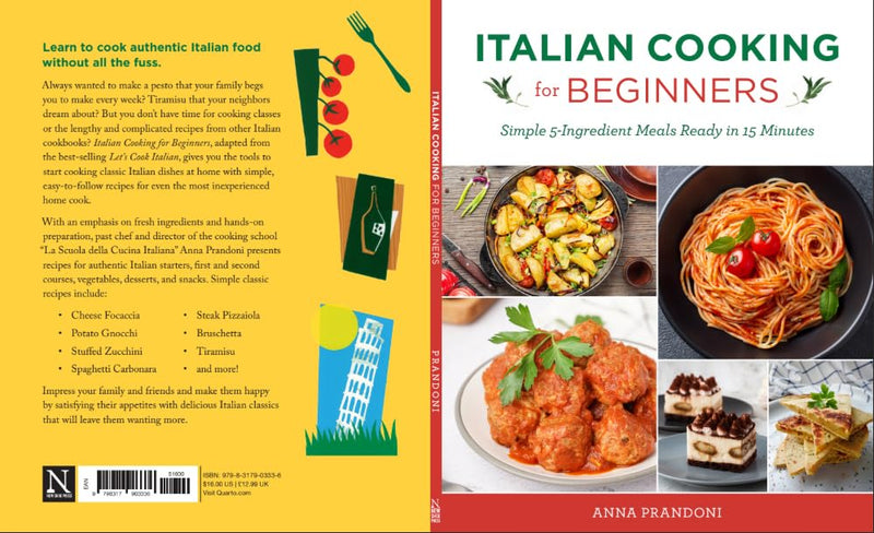Italian Cooking For Beginners Simple 5-Ingredient Meals By Anna Prandoni - Non Fiction - Paperback