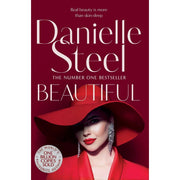 Three Danielle Steel books in a collection set, including Suspects, Beautiful, and The Challenge, displayed on a pan.