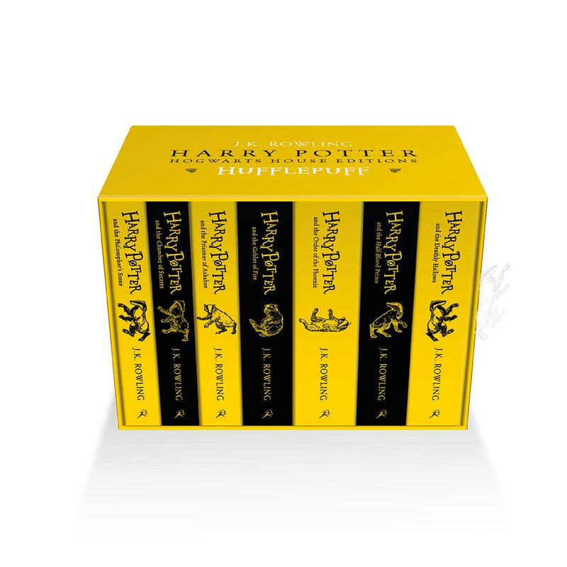 Harry Potter Hufflepuff Hogwarts House Edition 7 Books Collection Box Set by J.K. Rowling - Fiction