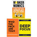 Wankernomics A Deep-Dive Into Workplace Bullsh*ttery(HB), Who The F*ck Are You? and Deep Focus 3 Books Collection Set - The Book Bundle