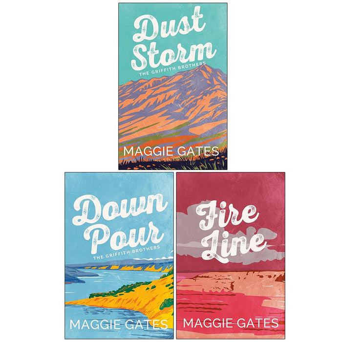 The Griffith Brothers Series 3 Books Collection Set By Maggie Gates - Fiction - Paperback