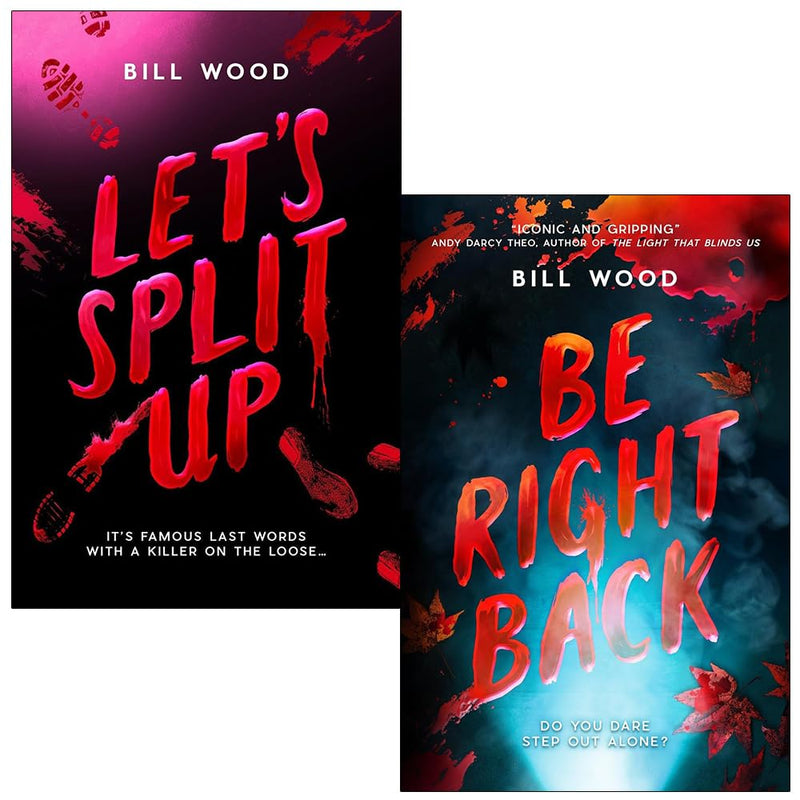 Bill Wood's Let's Split Up 2-book collection set featuring two fiction novels from the Scholastic series.