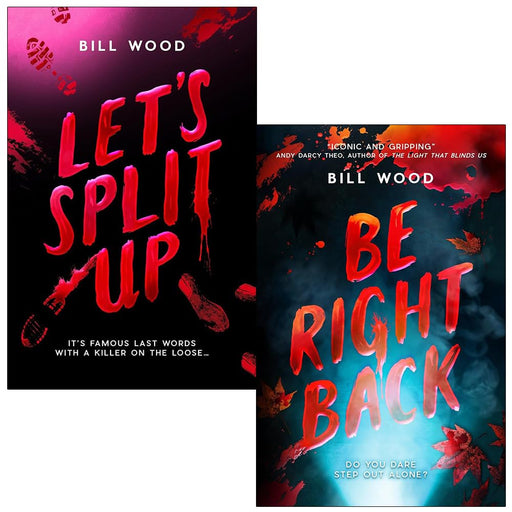 Bill Wood's Let's Split Up 2-book collection set featuring two fiction novels from the Scholastic series.