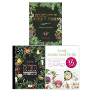 Set of three non-fiction Ghibli-themed cookbooks by Robert Tuesley Anderson, Thibaud Villanova, and Iota, featuring illustrations and recipes.