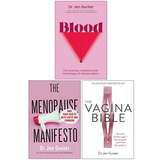 Dr. Jennifer Gunter Collection 3 Books Set (Blood, The Menopause Manifesto and The Vagina Bible) - The Book Bundle
