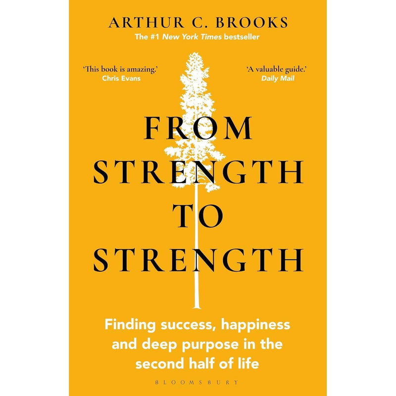 Hardback collection of "The Meaning of Your Life" and "From Strength to Strength" by Arthur C Brooks featuring green and vermilion covers.
