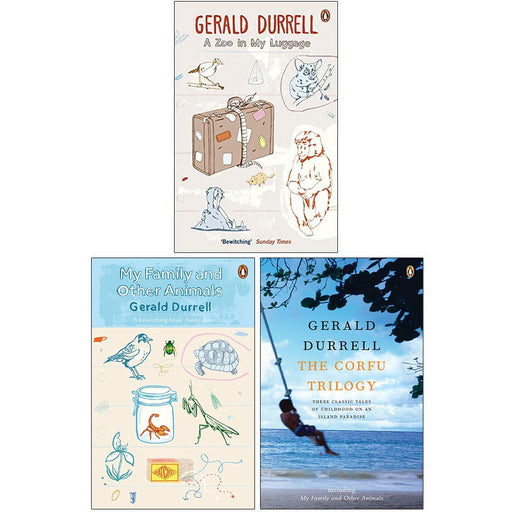 Gerald Durrell Collection 3 Books Set (A Zoo in My Luggage, My Family and Other Animals) - The Book Bundle