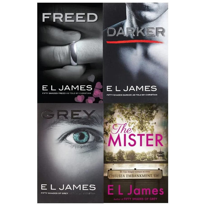 Fifty Shades of Grey and Mister Collection 4 Books Set by E L James The Mister, Freed, Darker, Grey - The Book Bundle