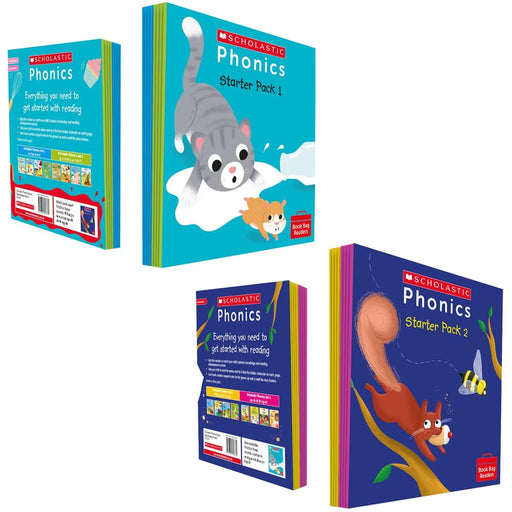Phonics for Little Wandle 16 Books Collection Starter Set Starter Ages 4 6 by Charlotte Raby, Catherine Baker & Karra McFarlane, Helen Betts - The Book Bundle