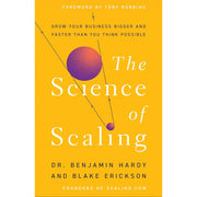 Set of three books from Lazy Genius collection including The Science of Scaling, Focused Living by Sharon Drewson, Hardy, and Harper