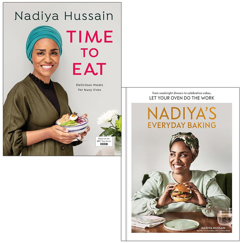 Nadiya Hussain Collection 2 Books Set(Time to Eat & Nadiya's Everyday Baking) - The Book Bundle