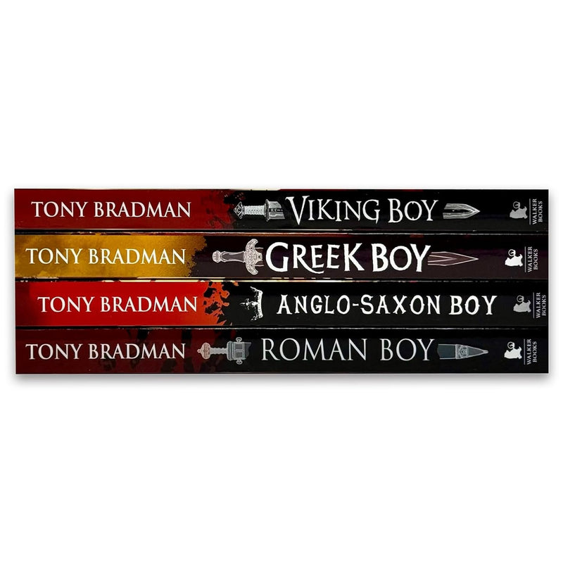 Viking Boy, Greek Boy, Anglo-Saxon Boy & More 4 Books Collection Set by Tony Bradman - Fiction - Paperback