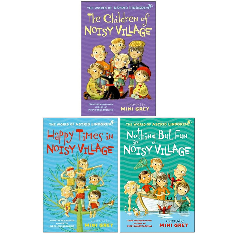 Astrid Lindgren Noisy Village Collection 3 Books Set (The Children of Noisy Village, Happy Times in Noisy Village & Nothing but Fun in Noisy Village) - The Book Bundle
