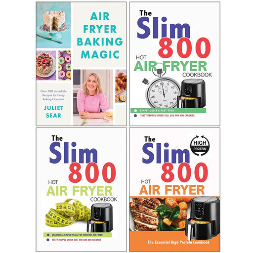 Air Fryer Baking, The Slim 800,  Hot Air Fryer, The Essential High 4 Book Set - The Book Bundle