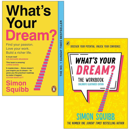 Simon Squibb Collection 2 Books Set (What's Your Dream? and What's Your Dream? The Workbook) - The Book Bundle