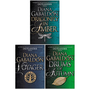 Outlander series by Diana Gabaldon, three paperback books set featuring arrow design on the covers, fiction collection.