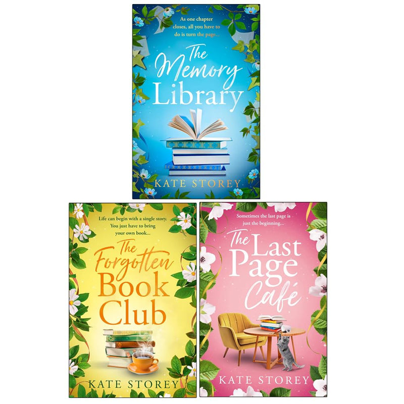 The Memory Library The Forgotten Book Club & The Last Page Cafe 3 Books Collection Set by K Storey - Fiction - Paperback