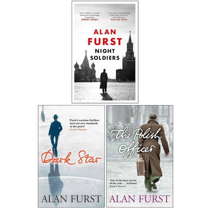 Night Soldiers Series 3 Books Collection Set by Alan Furst (Dark Star, Night Soldiers & The Polish Officer)