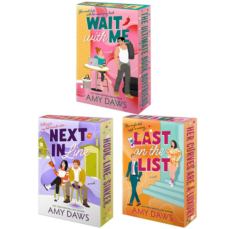 Wait With Me 3 Books Collection Set by Amy Daws - Wait With Me, Next In Line, Last On The List - Fiction - Paperback