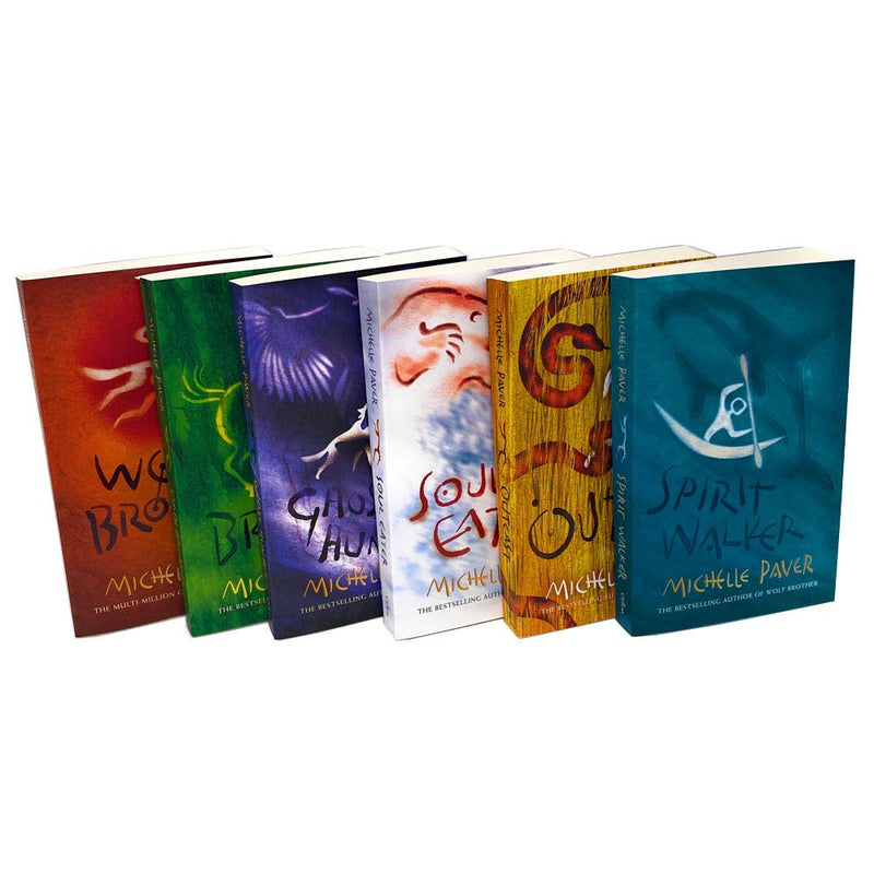 Six paperback books from the Chronicles of Ancient Darkness series by Michelle Paver, young adult fantasy collection in Orion editions.