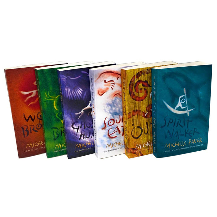 Michelle Paver's Chronicles of Ancient Darkness Collection 6 Books (Spirit Walker, Wolf Brother, Outcast, Soul Eater, Ghost Hunter, Oath Breaker) - The Book Bundle