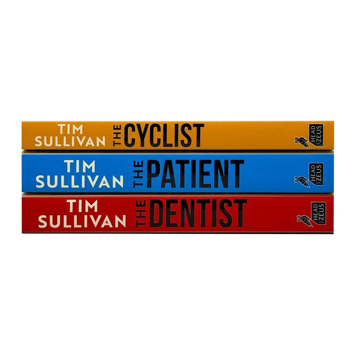 DS Cross Thriller Series 3 Books Collection Set By Tim Sullivan (The Dentist, The Cyclist & The Patient) - The Book Bundle