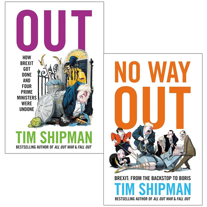 Tim Shipman Collection 2 Books Set (OUT & No Way Out Brexit From the Backstop to Boris) - The Book Bundle