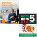 Simply Raymond Recipes from Home By Raymond Blanc & Nom Nom Italy In 5 Ingredients By Iota 2 Books Collection Set - The Book Bundle