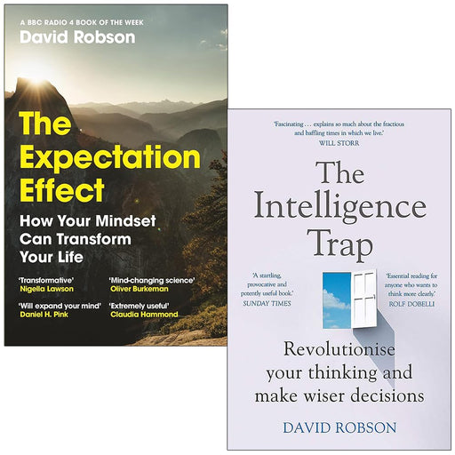 David Robson Collection 2 Books Set Intelligence Trap, Expectation Effect - The Book Bundle