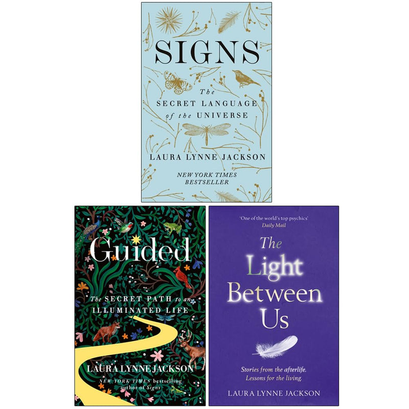 Laura Lynne Jackson Collection 3 Books Set (Signs The secret language of the universe, Guided The secret path to an illuminated life & The Light Between Us) - The Book Bundle