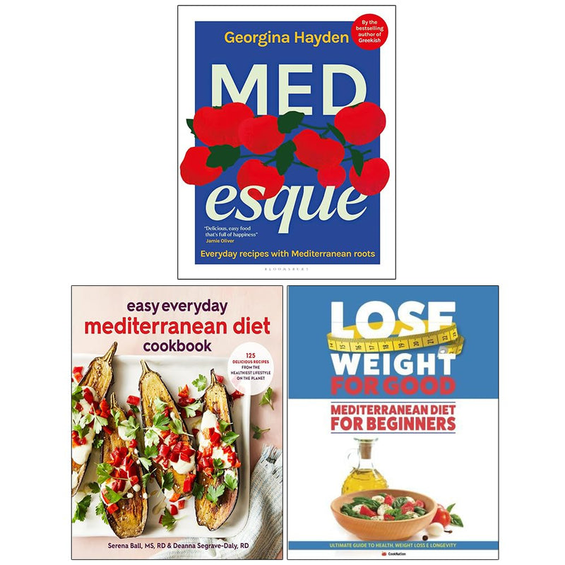 MEDesque 3 Books Collection Set By MEDesque - Mediterranean Diet - Non Fiction - Mixed Format