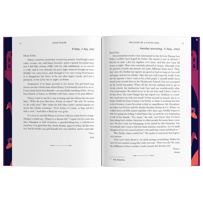 The Diary of A Young Girl: Wilco Classics Sprayed Edge Premium by Anne Frank - The Book Bundle