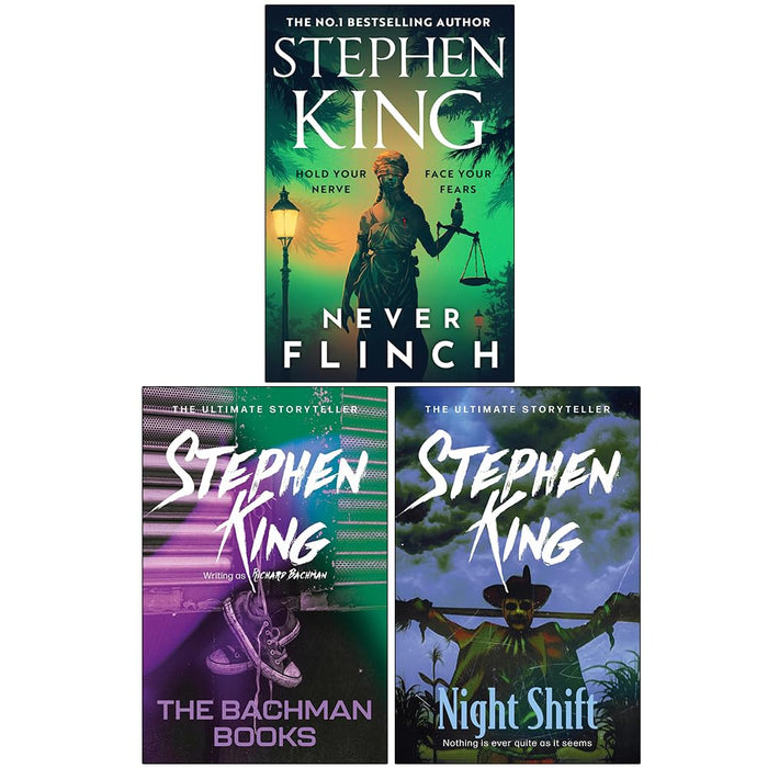 Stephen King Collection 3 Books Set (Never Flinch, The Bachman Books and Night Shift) - The Book Bundle