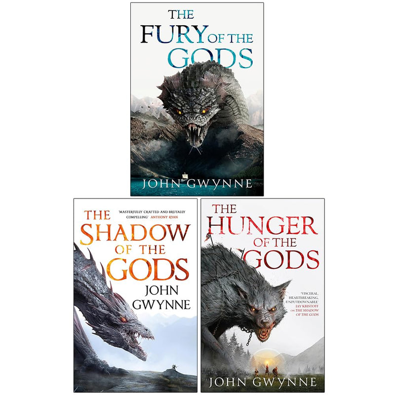 The Bloodsworn Trilogy 3 Books Collection Set By John Gwynne(The Shadow of the Gods, The Hunger of the Gods & The Fury of the Gods)