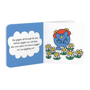 Six colorful Little Miss board books from the Roger Hargreaves Pocket Library series for toddlers, featuring cheerful cartoon characters.