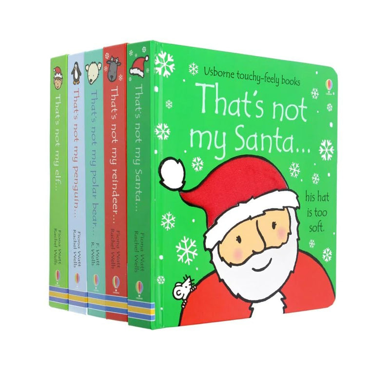 Usborne Thats Not My Christmas 5 Books Collection Set By Fiona Watt (Touchy-Feely Board Books) - The Book Bundle