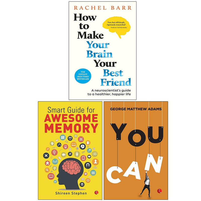 How to Make Your Brain Your Best Friend(HB), Smart GuideAwesome,You Can  3 Books Collection Set