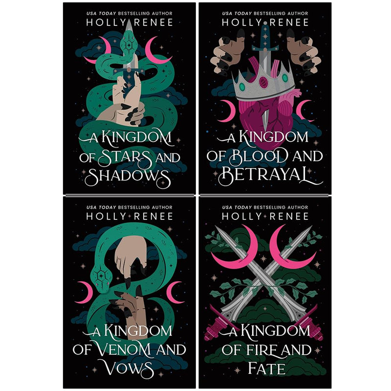 Stars and Shadows Series 4 Books collection by Holly Renee, paperback set featuring colorful cover art from Sourcebooks Casablanca.