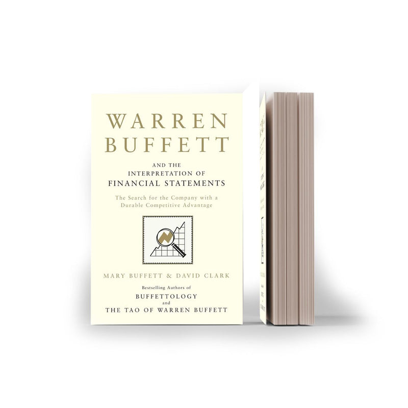 Book cover of "Warren Buffett and the Interpretation of Financial Statements" by Mary Buffett and David Clark, published by Simon and Schuster UK.