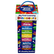 My First Dinosaur Learning Library – 10 Chunky Mini Board Books for Babies & Toddlers by Sandcastle Books - The Book Bundle