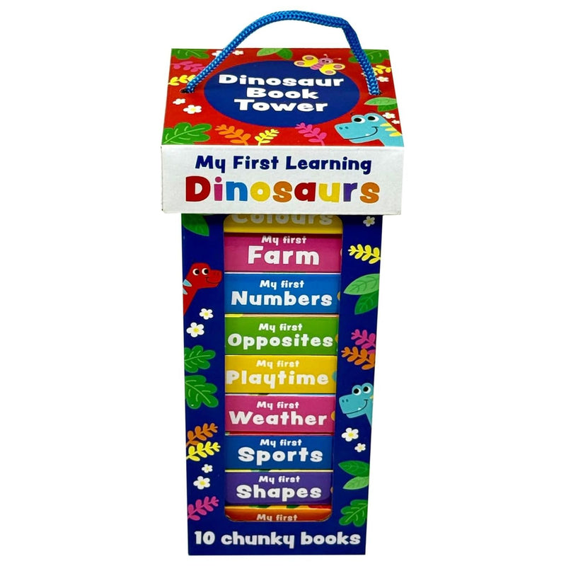 My First Dinosaur Learning Library – 10 Chunky Mini Board Books for Babies & Toddlers by Sandcastle Books - The Book Bundle