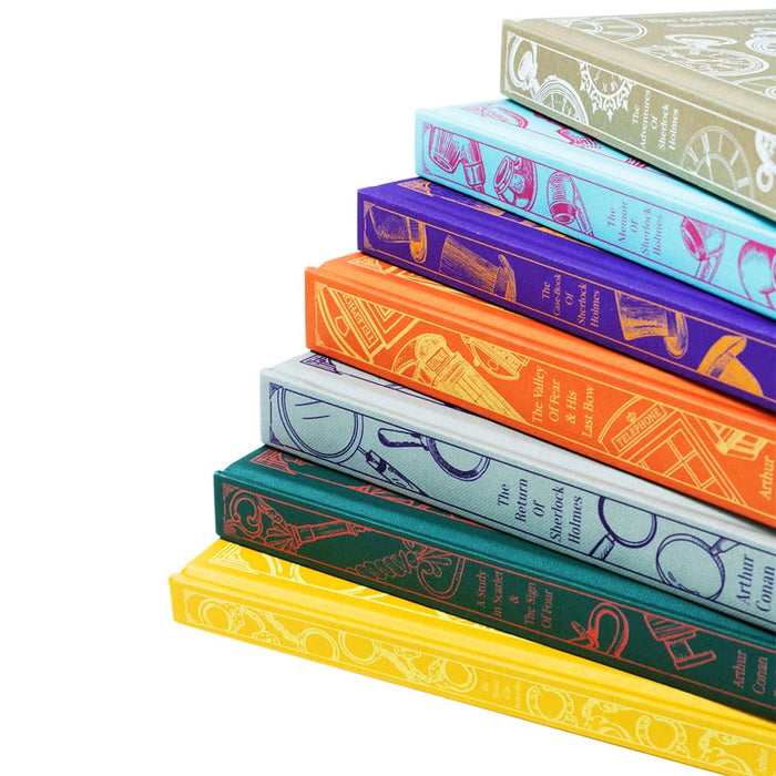 Sherlock Holmes Complete 7 Books Hardback Collection Box Set (Adventures, Valley of Fear & His Last Bow) - The Book Bundle