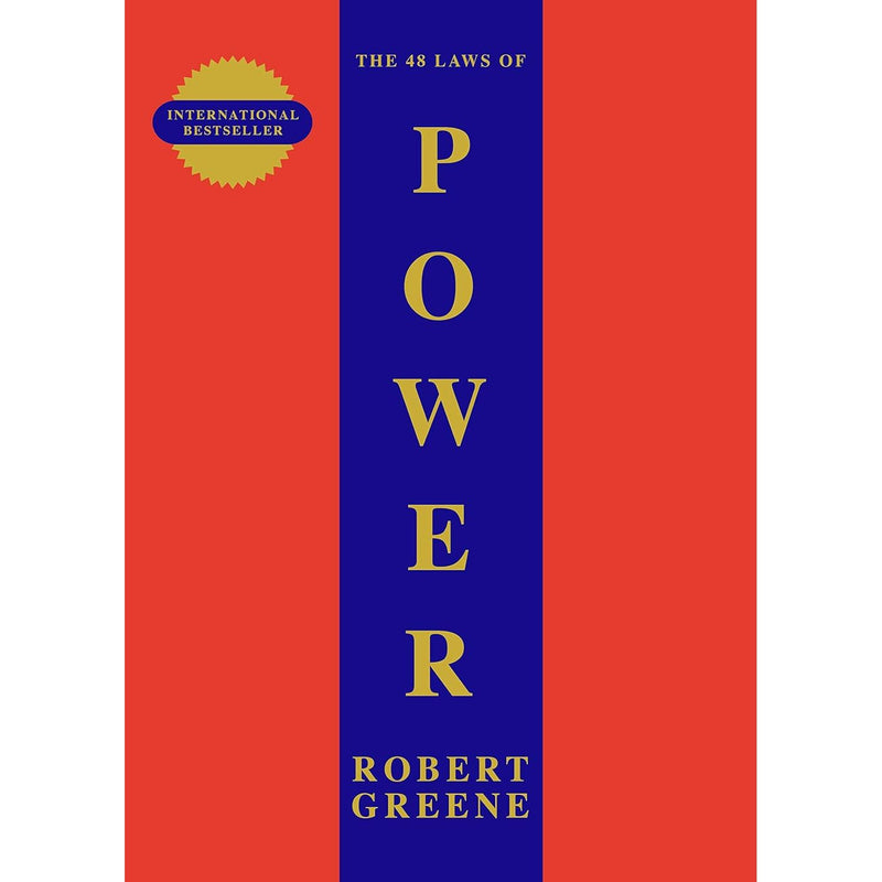 Cover of "The 48 Laws of Power" book by Robert Greene, featuring bold title text and a dark background.