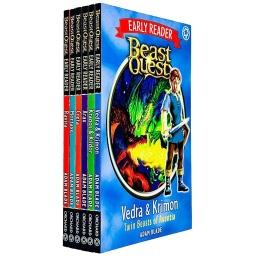 Beast Quest Early Reader 6 Books Collection Set By Adam Blade (Ravira, Mortaxe, Creta) - The Book Bundle